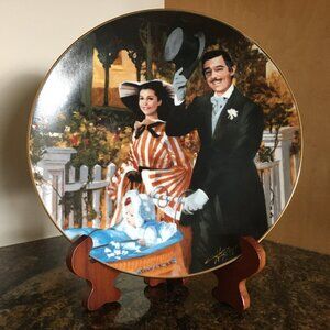 W.S. George Gone With the Wind Plate "Strolling in Atlanta" - Boxed & Numbered